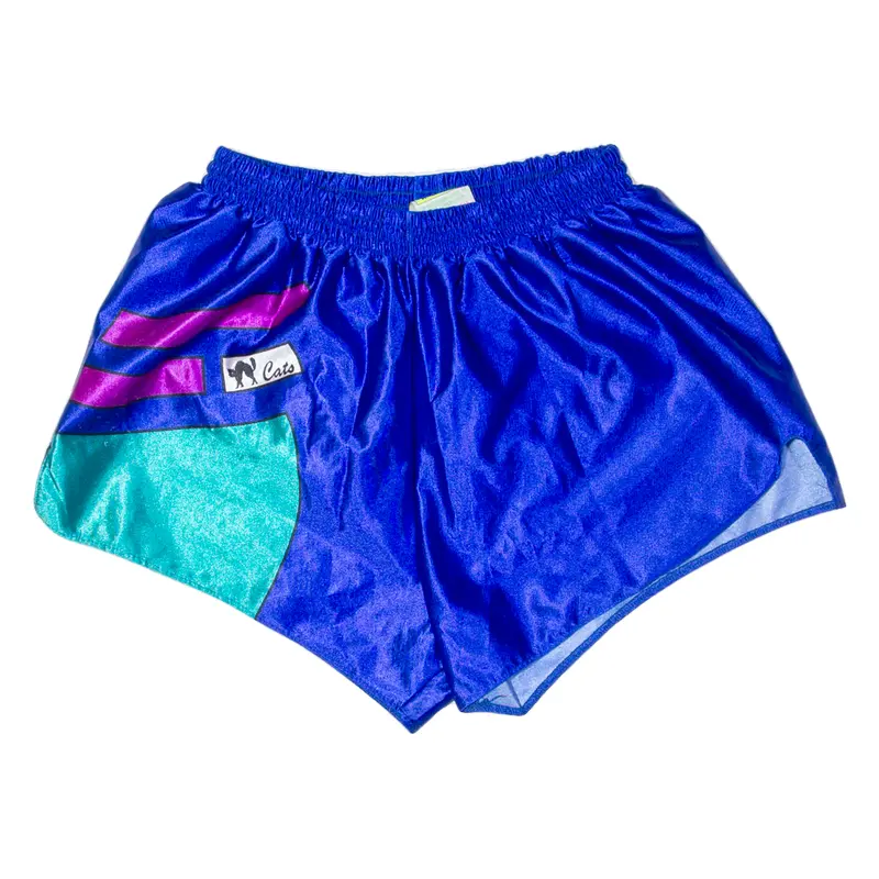 Cats Lined Womens Casual Shorts Blue Relaxed 90S M W26 1