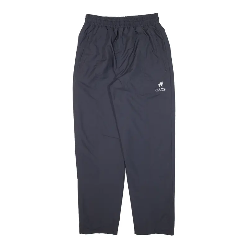 Cats Mens Track Pants Blue Nylon Tapered S W26 L27 1