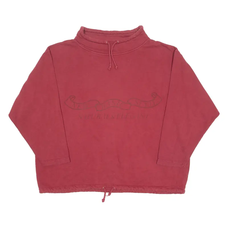 Celtic Fashion Womens Sweatshirt Maroon High Neck L 1