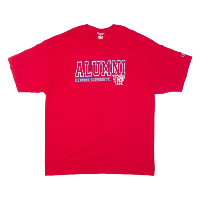 Champion Alumni Radford University Mens T-Shirt Red Usa 2Xl 1
