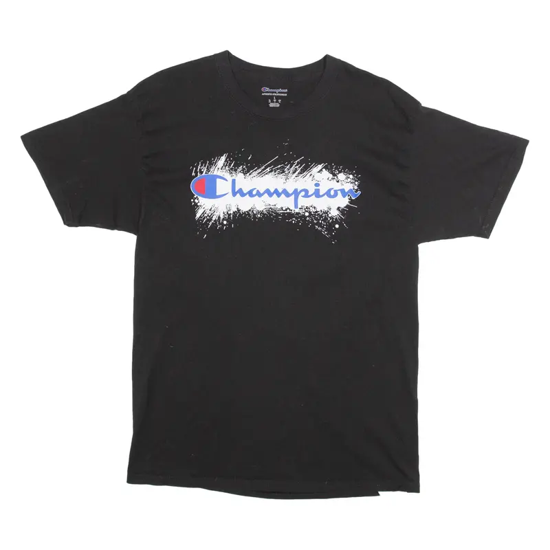 Champion Authentic Athletic Wear Mens T-Shirt Black L 1