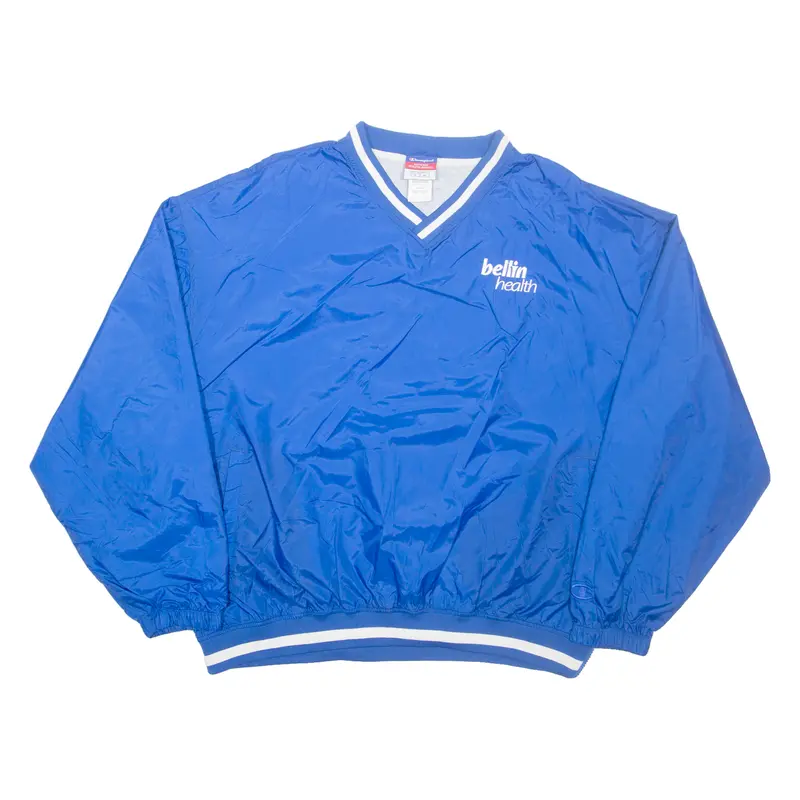 Champion Bellin Health Mens Pullover Jacket Blue Nylon L 1