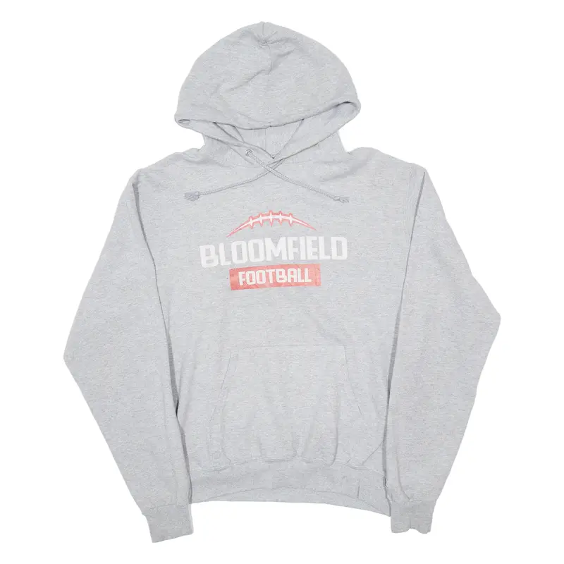 Champion Bloomfield Football Mens Grey Hoodie Usa M 1