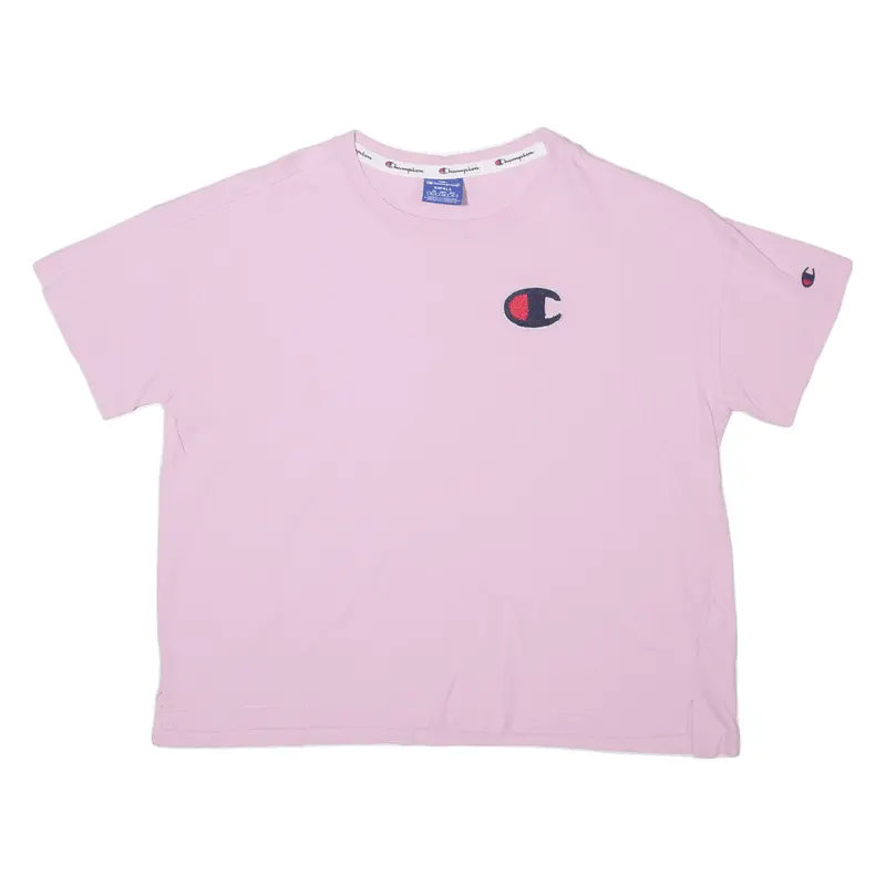 Champion Crop Mens T-Shirt Pink S 1
