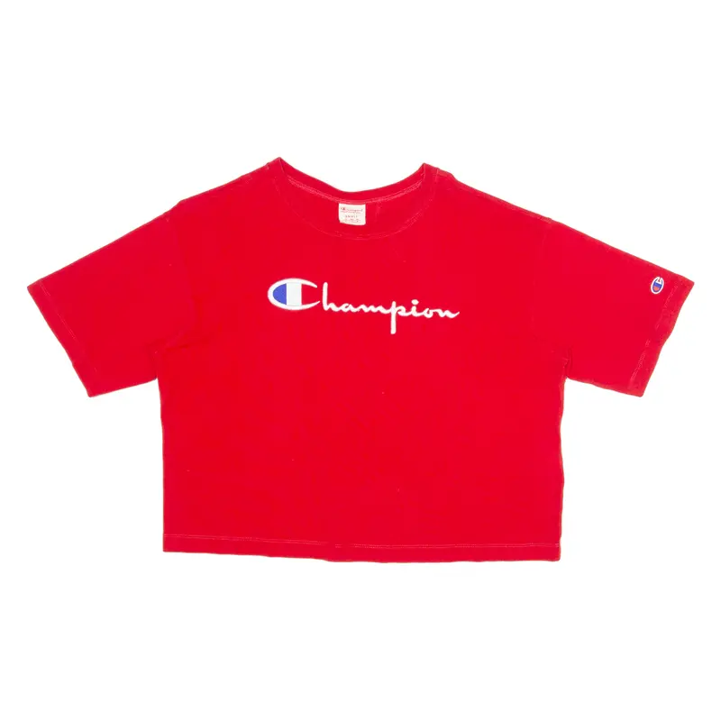 Champion Crop Womens T-Shirt Red S 1