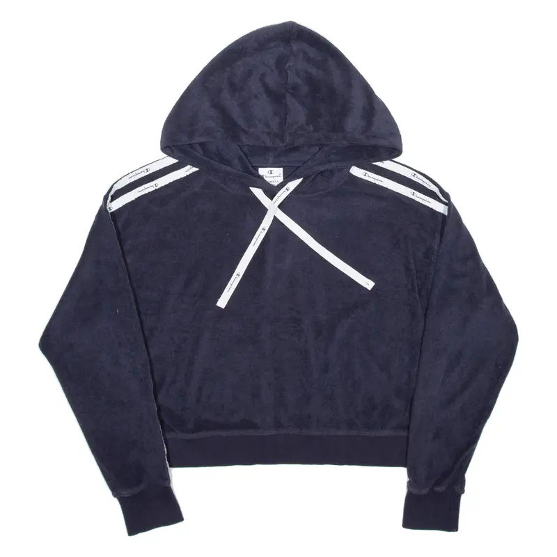 Champion Cropped Womens Black Hoodie Xs 1