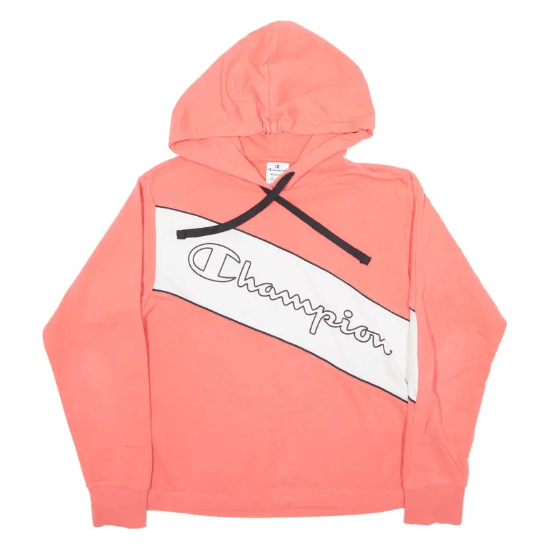 Champion Cropped Womens Pink Hoodie M 1