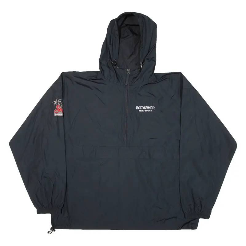 Champion Lightweight Mens Anorak Jacket Black Hooded 2Xl 1