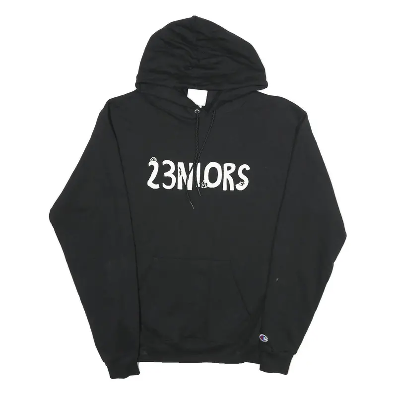 Champion Mens Black 23Mlors Pullover Hoodie M Cotton Blend Casual 1