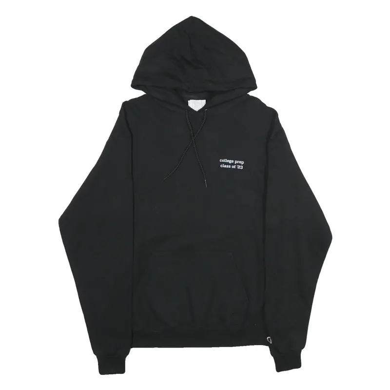 Champion Mens Black College Prep Printed Pullover Hoodie L Casual Cotton Blend 1