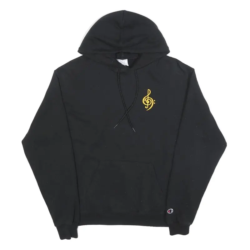 Champion Mens Black Salinas High Marching Band Pullover Hoodie M Cotton Blend 1