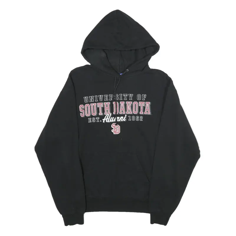 Champion Mens Black University Of South Dakota Alumni Pullover Hoodie M Cotton 1