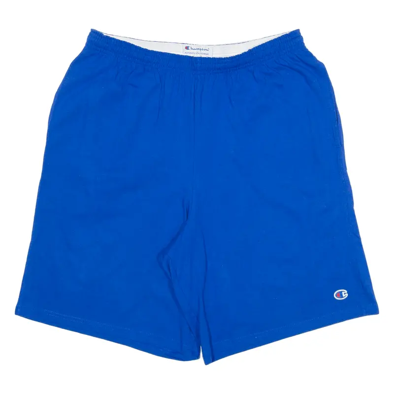 Champion Mens Casual Shorts Blue Loose L W30 1