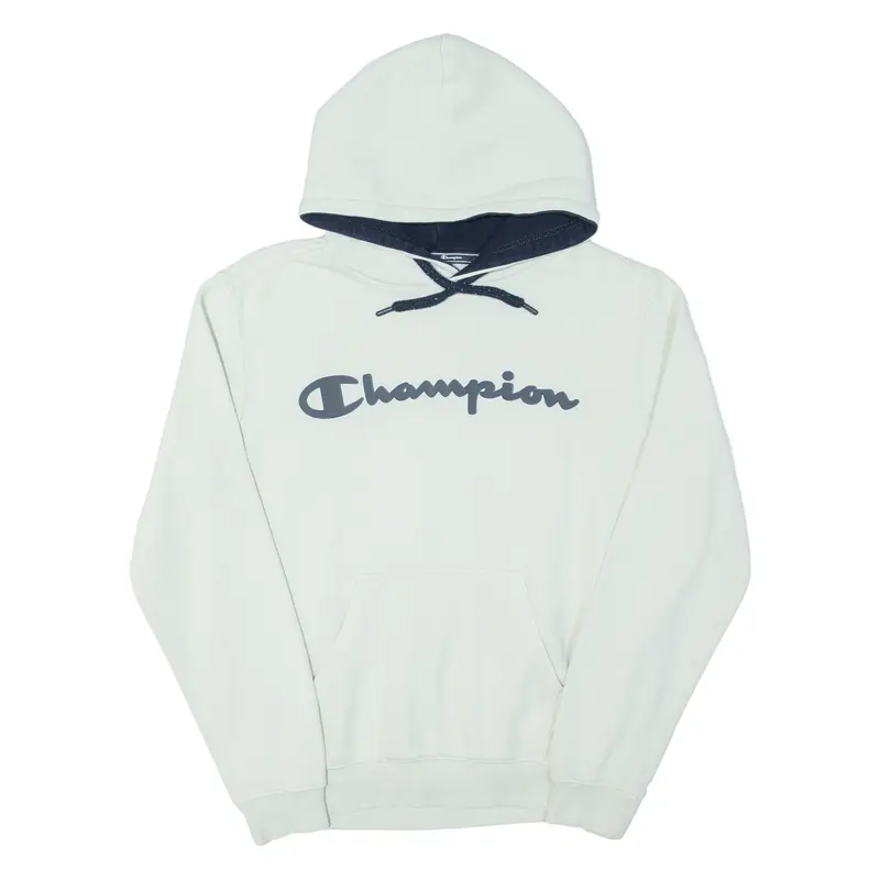 Champion Mens Cream Hoodie S 1