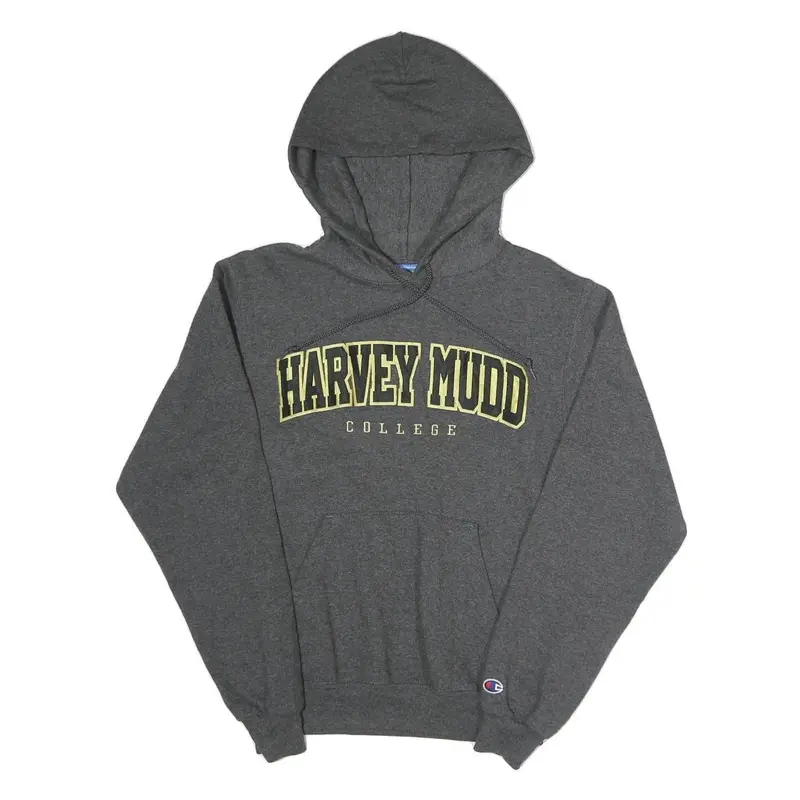 Champion Mens Grey Harvey Mudd College Pullover Hoodie Xs Cotton Blend Casual 1