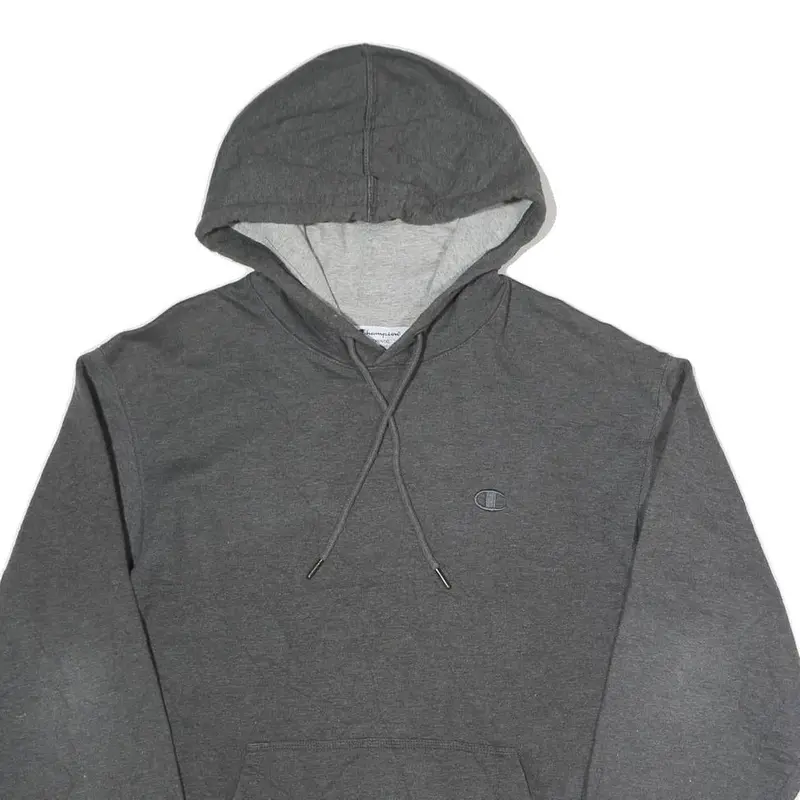 Champion Mens Grey Pullover Hoodie M Classic Comfort Cotton Blend Casual Wear 2