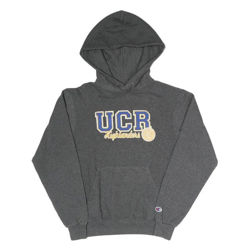 Champion Mens Grey Ucr Highlanders Pullover Hoodie Xs Cotton Blend 1