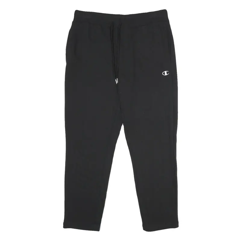 Champion Mens Joggers Black Slim Tapered L W32 L30 Cotton Blend Comfortable 1