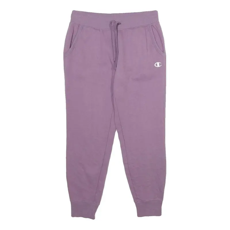 Champion Mens Joggers Purple Xs W28 L28 Drawstring Logo Slim Tapered 1