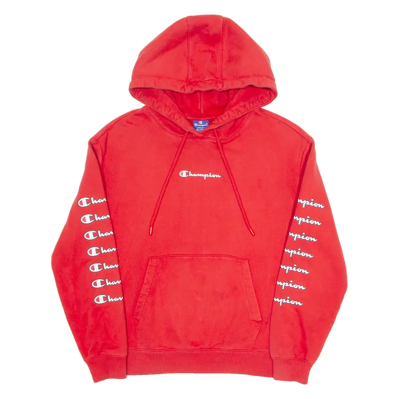 Champion Mens Red Hoodie S 1