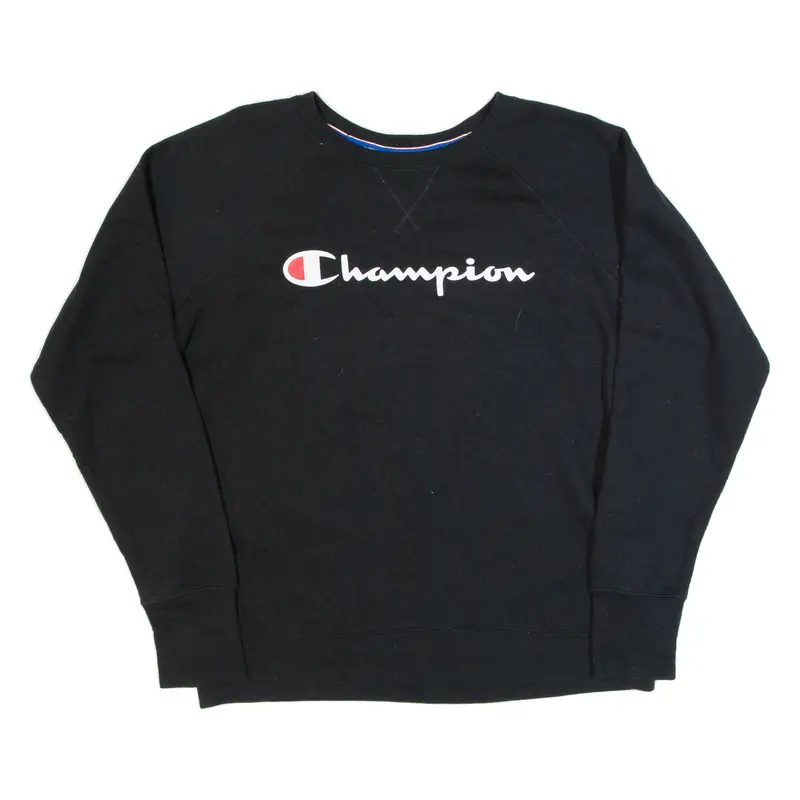 Champion Mens Sweatshirt Black L 1