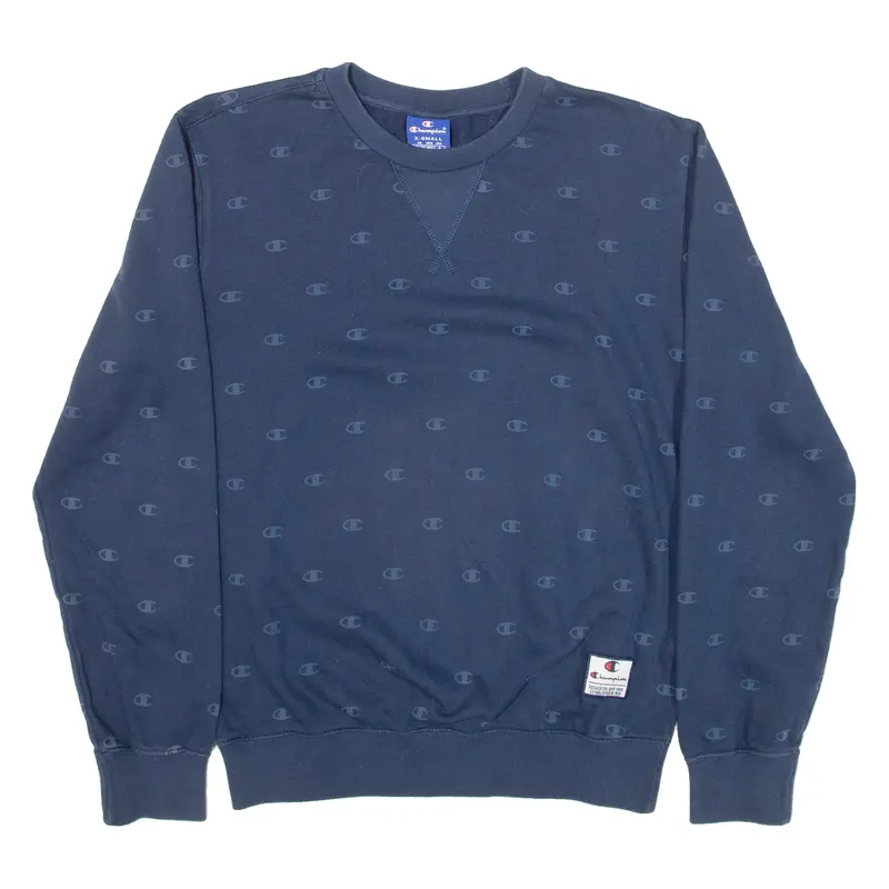 Champion Mens Sweatshirt Blue Xs 1