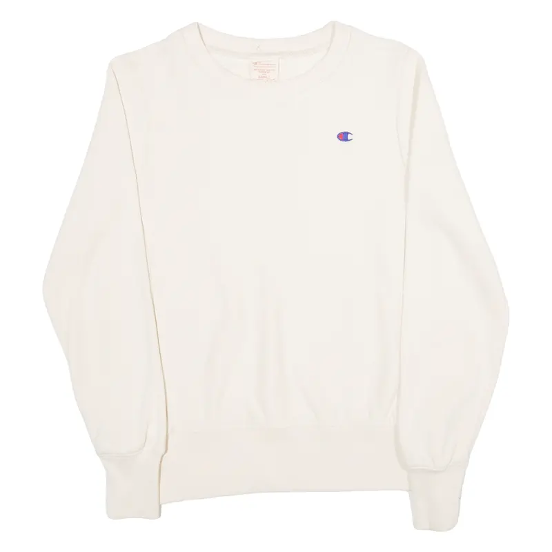 Champion Mens Sweatshirt Cream S 1