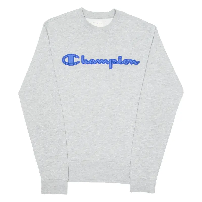 Champion Mens Sweatshirt Grey Crew Neck S 1