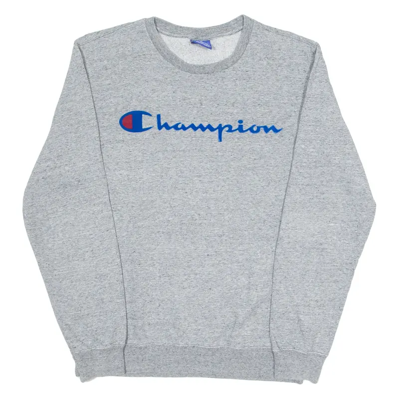 Champion Mens Sweatshirt Grey Crew Neck S 1