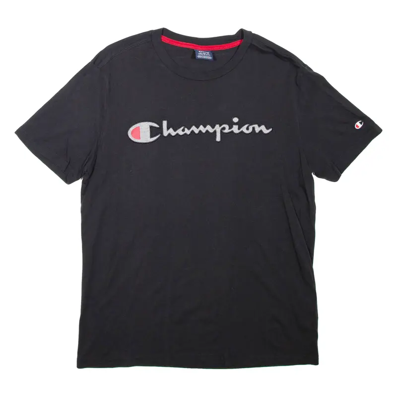 Champion Mens T-Shirt Black M 1