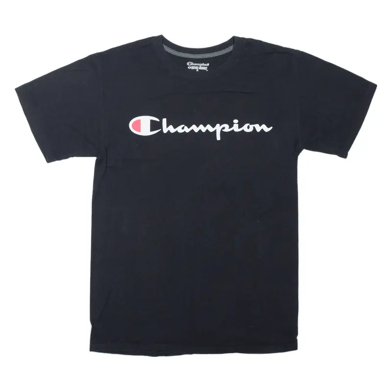 Champion Mens T-Shirt Black S 1