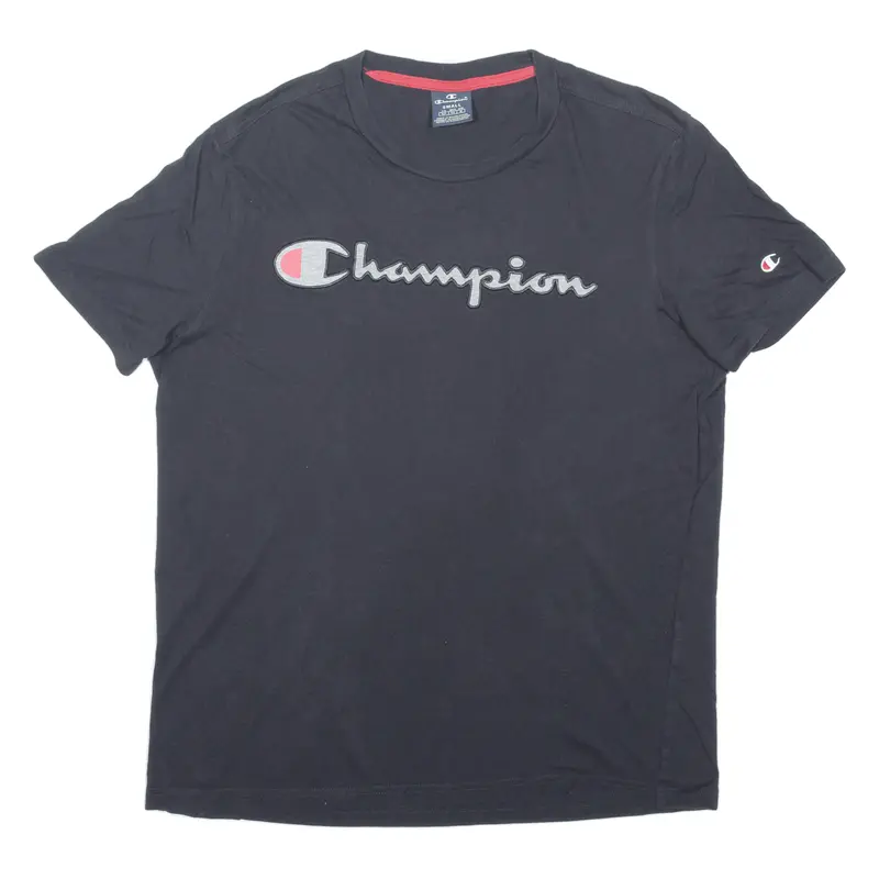 Champion Mens T-Shirt Black S 1