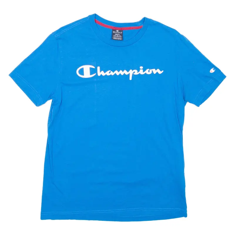 Champion Mens T-Shirt Blue S 1