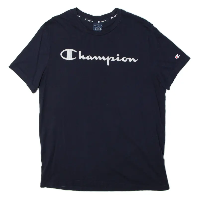 Champion Mens T-Shirt Blue S 1