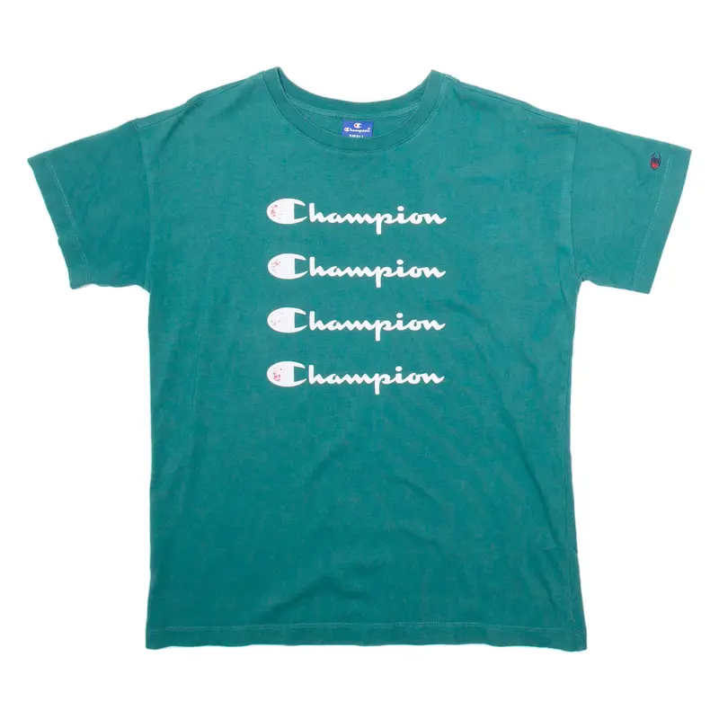 Champion Mens T-Shirt Green S 1