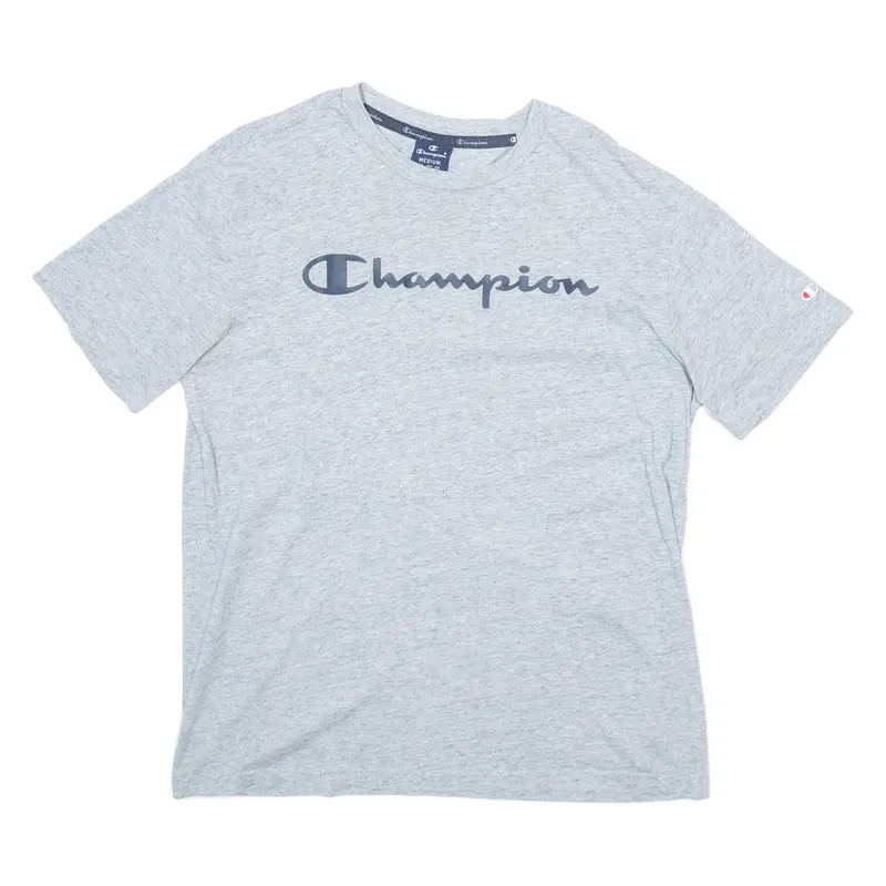Champion Mens T-Shirt Grey M 1