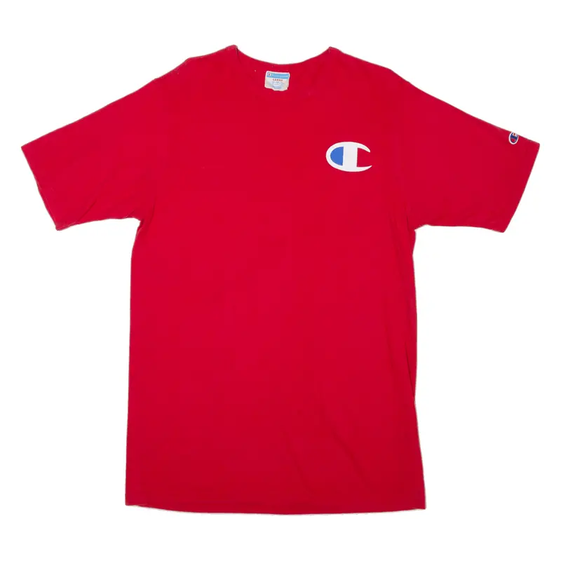 Champion Mens T-Shirt Red L 1