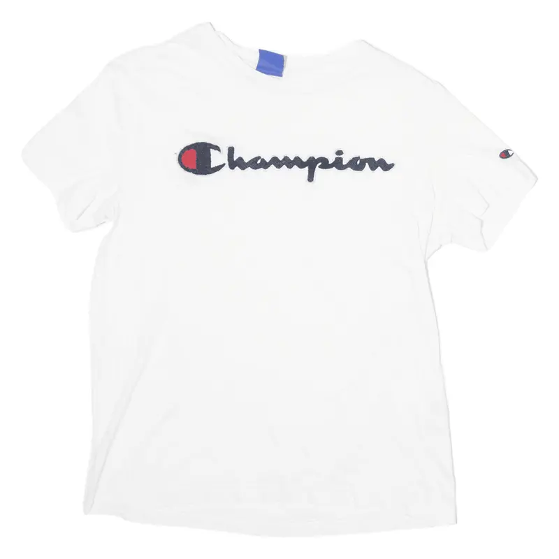 Champion Mens T-Shirt White Crew Neck Xs 1