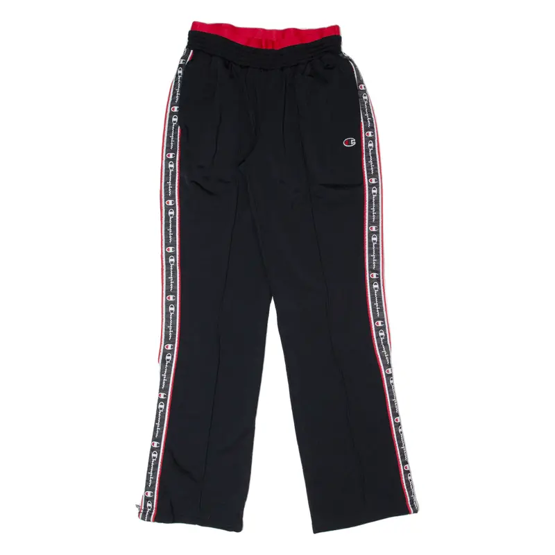 Champion Mens Track Pants Black Straight Xs W26 L28 1