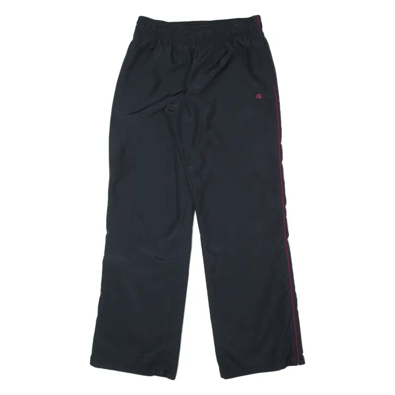 Champion Mesh Lined Womens Track Pants Black Straight S W30 L30 1