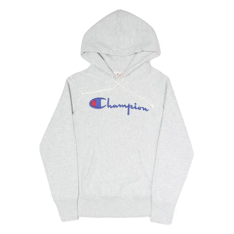 Champion Reverse Weave Mens Grey Hoodie Xs Cotton Blend Pullover Hooded 1