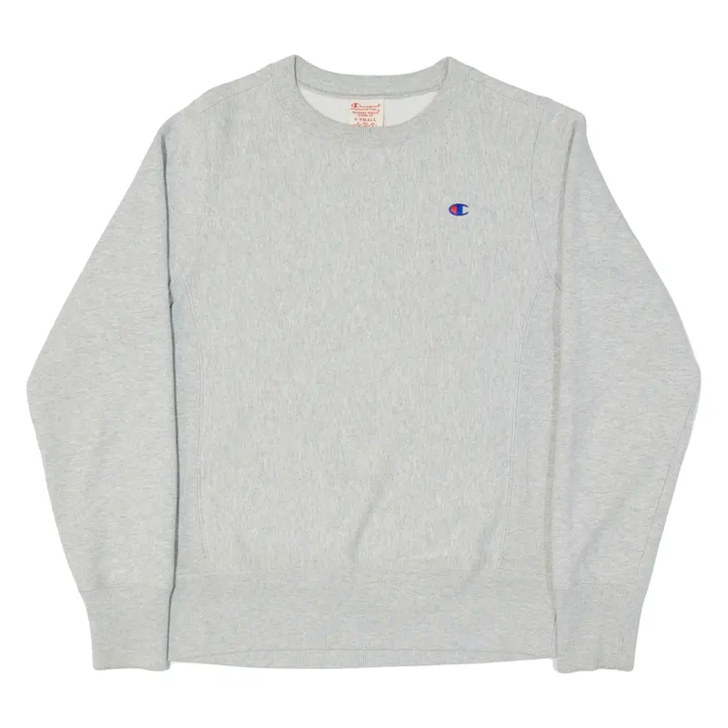 Champion Reverse Weave Warm Up Mens Sweatshirt Grey Xs 1