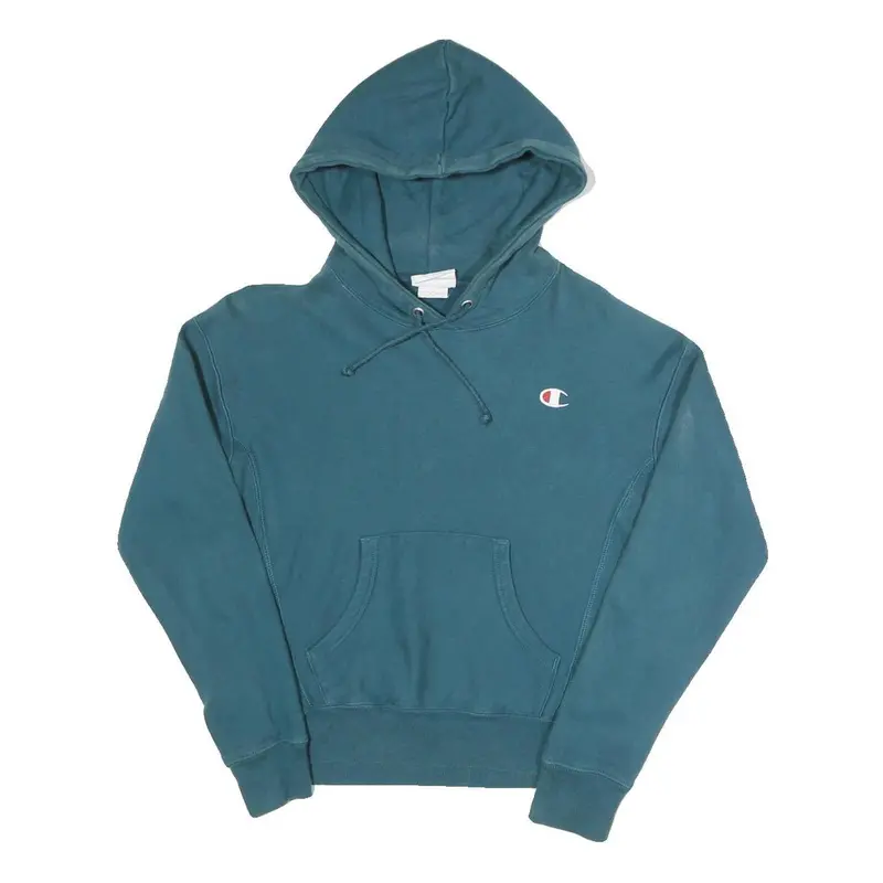 Champion Reverse Weave Womens Blue Pullover Hoodie Xs Cotton Blend Casual 1