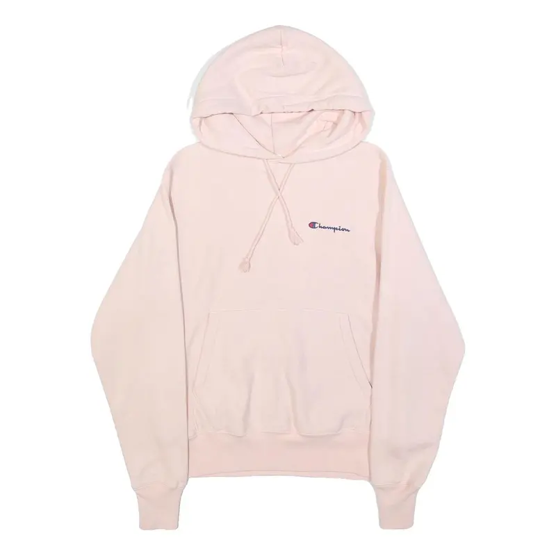 Champion Reverse Weave Womens Pink Hoodie S Cotton Blend Soft Comfort Casual 1
