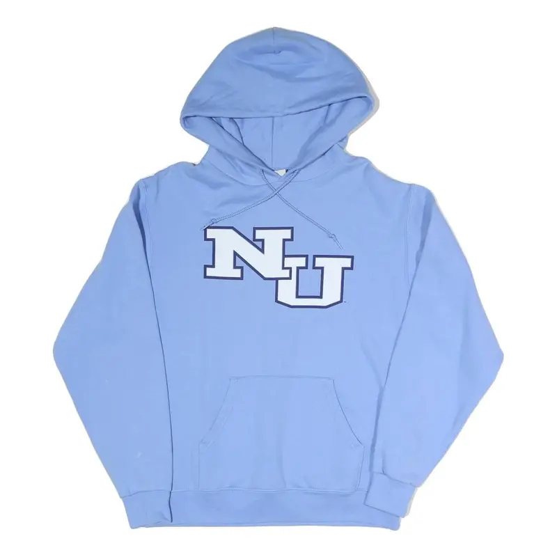 Champion Womens Blue Nu Pullover Hoodie M Cotton Blend Casual 1