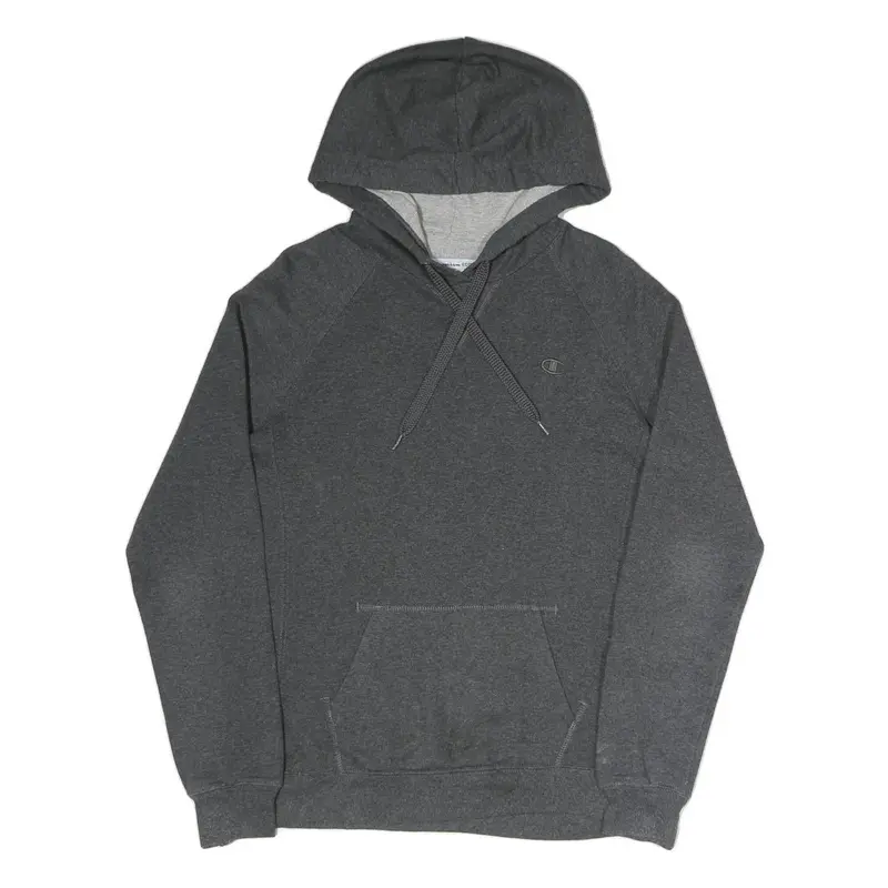 Champion Womens Grey Pullover Hoodie L Cotton Blend Casual Sweatshirt 1