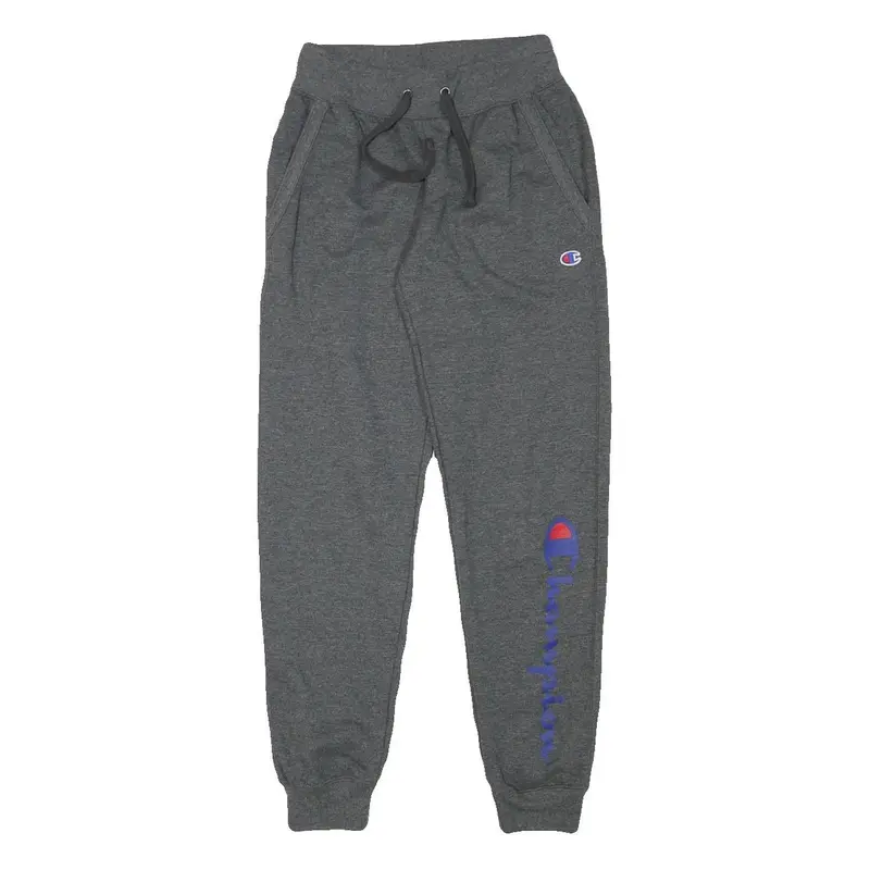 Champion Womens Joggers Grey Xs W23 L27 Cotton Blend Regular Tapered Drawstring 1