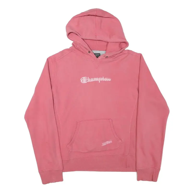 Champion Womens Pink Hoodie Xl Cotton Blend Pullover Casual Sweatshirt 1