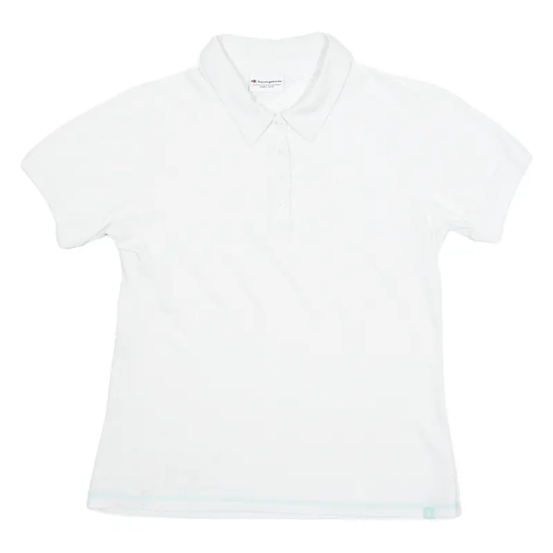 Champion Womens Polo Shirt White L 1