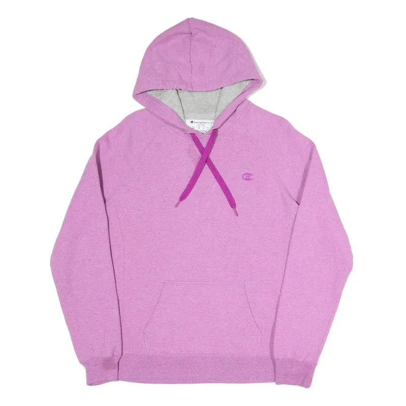 Champion Womens Purple Hoodie L Cotton Blend Pullover L Casual Sweatshirt 1